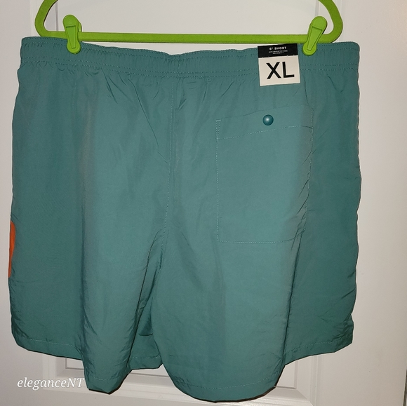 GAP 6" Recycled Volume Easy Shorts Deep Sea Glass Blue Size: XL NWT - Picture 4 of 5